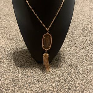 Retired Rayne Rose gold glitter hard to find necklace